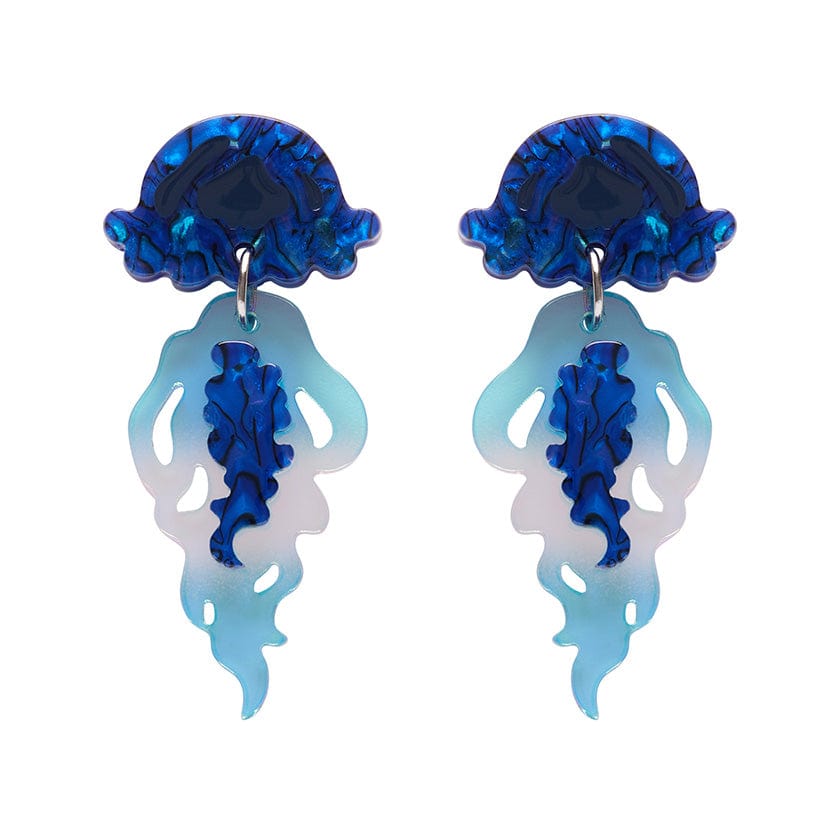Slippin’ Under Stud Earrings  -  Erstwilder  -  Quirky Resin and Enamel Accessories