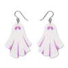 Ghostie Drop Earrings - White  -  Erstwilder Essentials  -  Quirky Resin and Enamel Accessories