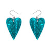 From the Heart Essential Drop Earrings - Green  -  Erstwilder Essentials  -  Quirky Resin and Enamel Accessories