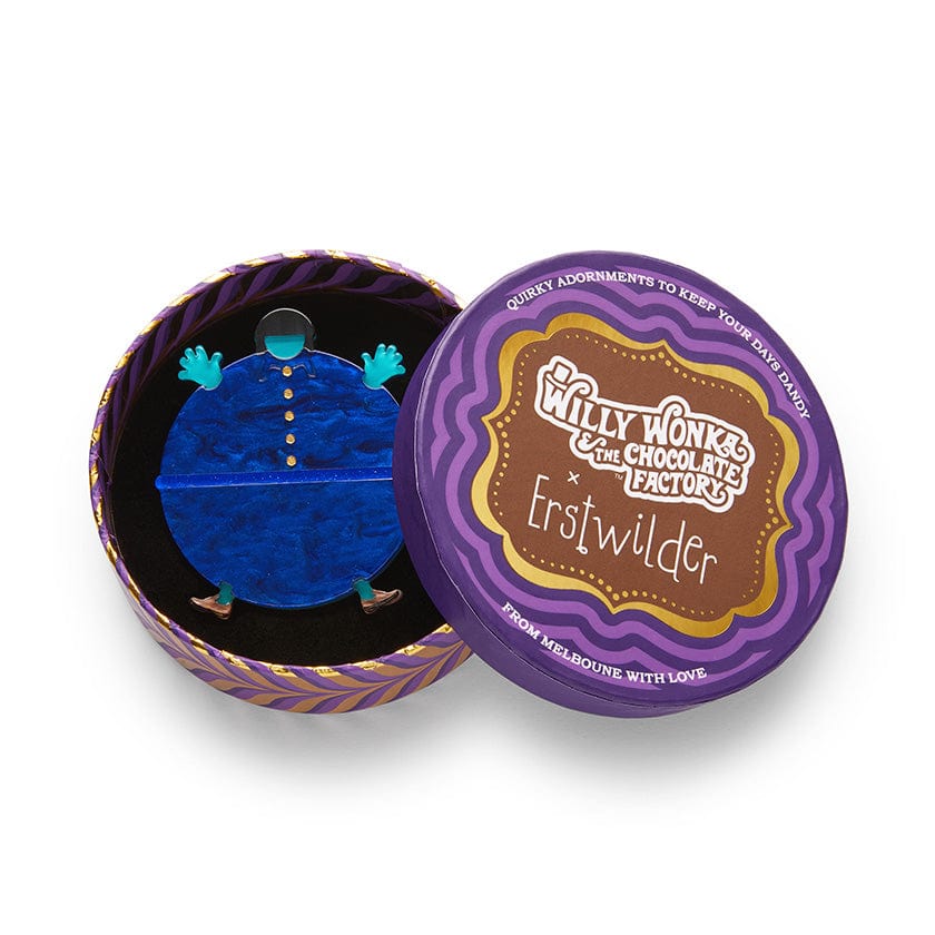 Violet Beauregarde Brooch (IMPERFECT)  -  Erstwilder  -  Quirky Resin and Enamel Accessories