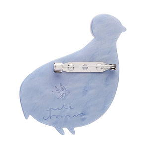 The Mysterious Montezuma Quail Brooch  -  Erstwilder  -  Quirky Resin and Enamel Accessories