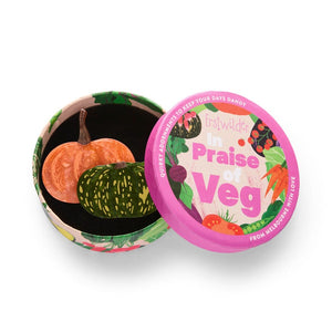 Purely Pumpkin Brooch  -  Erstwilder  -  Quirky Resin and Enamel Accessories