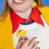 Rainbow Brite Brooch  -  Erstwilder  -  Quirky Resin and Enamel Accessories