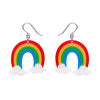 Rainbow Drop Earrings  -  Erstwilder Essentials  -  Quirky Resin and Enamel Accessories