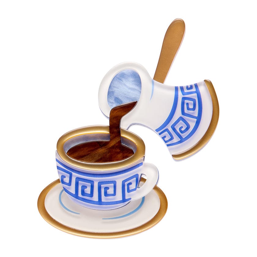 Traditional Brew Brooch  -  Erstwilder  -  Quirky Resin and Enamel Accessories