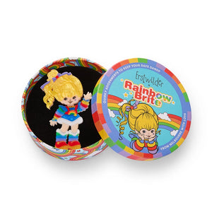 Rainbow Brite Says Hello Brooch (IMPERFECT)  -  Erstwilder  -  Quirky Resin and Enamel Accessories