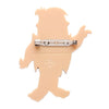 Barney Rubble Brooch  -  Erstwilder  -  Quirky Resin and Enamel Accessories