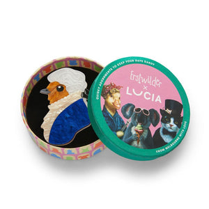 The Bureaucratic Bird Brooch  -  Erstwilder  -  Quirky Resin and Enamel Accessories