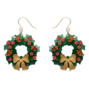 Forest Wreath Drop Earrings  -  Erstwilder  -  Quirky Resin and Enamel Accessories
