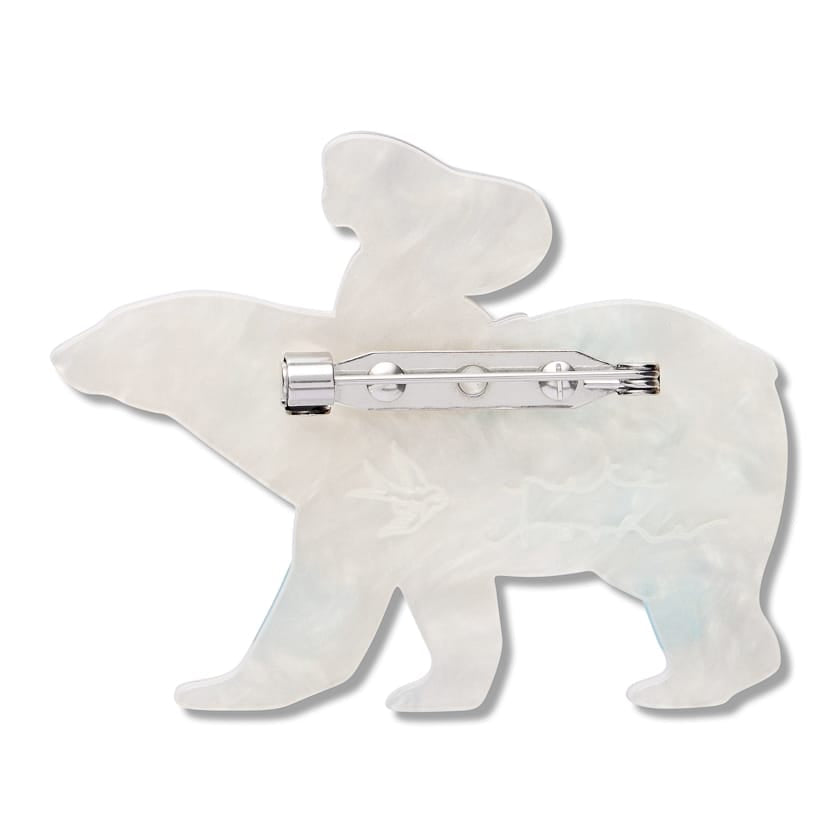 Polar Adventure Brooch  -  Erstwilder  -  Quirky Resin and Enamel Accessories
