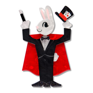 Presto Cottontail Brooch  -  Erstwilder  -  Quirky Resin and Enamel Accessories
