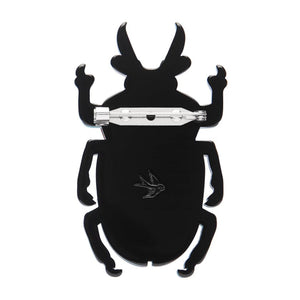 Ruby the Rainbow Stag Beetle Brooch  -  Erstwilder  -  Quirky Resin and Enamel Accessories