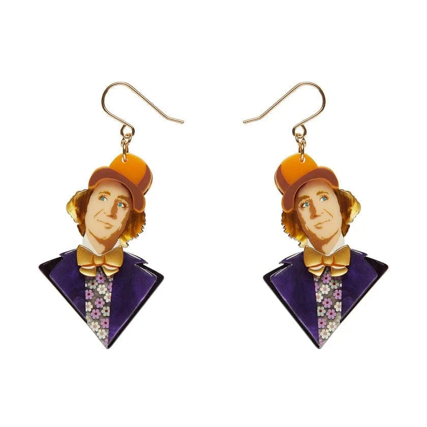 Mr Wonka Drop Earrings  -  Erstwilder  -  Quirky Resin and Enamel Accessories