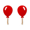 Balloons Drop Earrings – Red