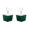 Story Book Drop Earrings - Green  -  Erstwilder Essentials  -  Quirky Resin and Enamel Accessories