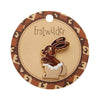 Cocoa the Bunny Enamel Pin  -  Erstwilder  -  Quirky Resin and Enamel Accessories