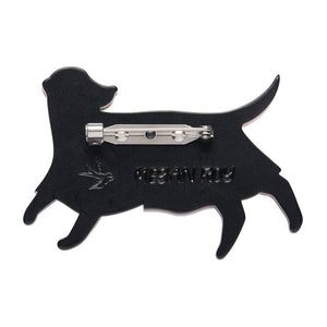 Poltergeist Pooch Brooch  -  Erstwilder  -  Quirky Resin and Enamel Accessories