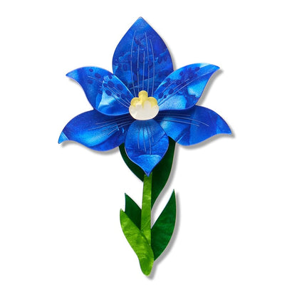 Spotted Sun-Orchid Brooch  -  Erstwilder  -  Quirky Resin and Enamel Accessories
