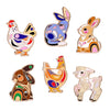 Pete Cromer Easter Enamel Pin Pack - 6 Piece