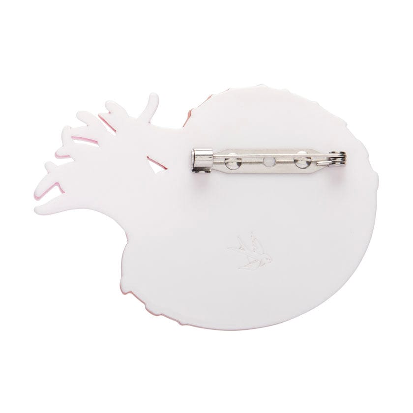 Chambered Nautilus Brooch (IMPERFECT)  -  Erstwilder  -  Quirky Resin and Enamel Accessories