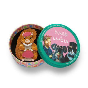 The Sophisticated Squirrel Brooch  -  Erstwilder  -  Quirky Resin and Enamel Accessories