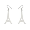 Eiffel Tower Solid Resin Drop Earrings - White  -  Erstwilder Essentials  -  Quirky Resin and Enamel Accessories