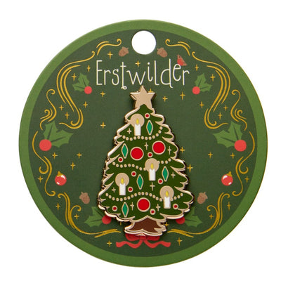 Christmas Tree Centre-Piece Enamel Pin  -  Erstwilder  -  Quirky Resin and Enamel Accessories