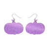 Pumpkin Magic Mirror Drop Earrings - Purple  -  Erstwilder Essentials  -  Quirky Resin and Enamel Accessories