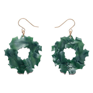 Forest Wreath Drop Earrings  -  Erstwilder  -  Quirky Resin and Enamel Accessories