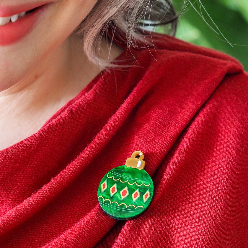Bauble Simplified Mini Brooch  -  Erstwilder Simplified  -  Quirky Resin and Enamel Accessories