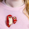 Eyes on You Brooch Pair  -  Erstwilder  -  Quirky Resin and Enamel Accessories