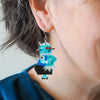 Rosie the Robot Drop Earrings  -  Erstwilder  -  Quirky Resin and Enamel Accessories