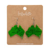 Australia Drop Earrings - Green  -  Erstwilder Essentials  -  Quirky Resin and Enamel Accessories