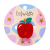 Apple Simplified Mini Brooch  -  Erstwilder Simplified  -  Quirky Resin and Enamel Accessories