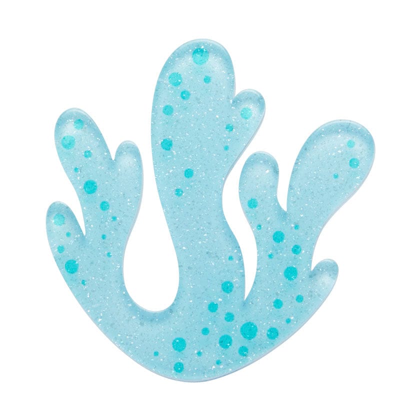 Ocean Coral Simplified Mini Brooch  -  Erstwilder Simplified  -  Quirky Resin and Enamel Accessories