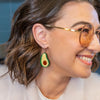 Avocado Affair Drop Earrings  -  Erstwilder  -  Quirky Resin and Enamel Accessories
