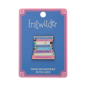 Jane Austen Book Club Enamel Pin  -  Erstwilder  -  Quirky Resin and Enamel Accessories