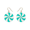 Lollies Drop Earrings - Green  -  Erstwilder Essentials  -  Quirky Resin and Enamel Accessories