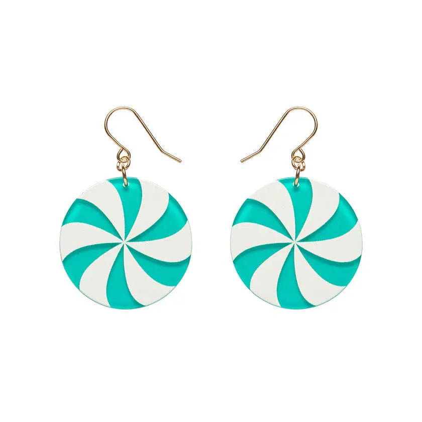 Lollies Drop Earrings - Green  -  Erstwilder Essentials  -  Quirky Resin and Enamel Accessories