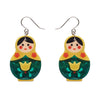 Matryoshka Memories Drop Earrings  -  Erstwilder  -  Quirky Resin and Enamel Accessories