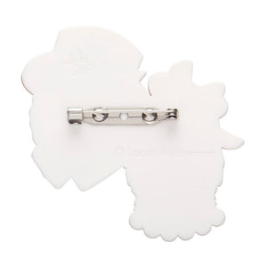 The Enamoured Alpacas Brooch  -  Erstwilder  -  Quirky Resin and Enamel Accessories