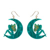 Fairy Moon Drop Earrings - Mint  -  Erstwilder Essentials  -  Quirky Resin and Enamel Accessories