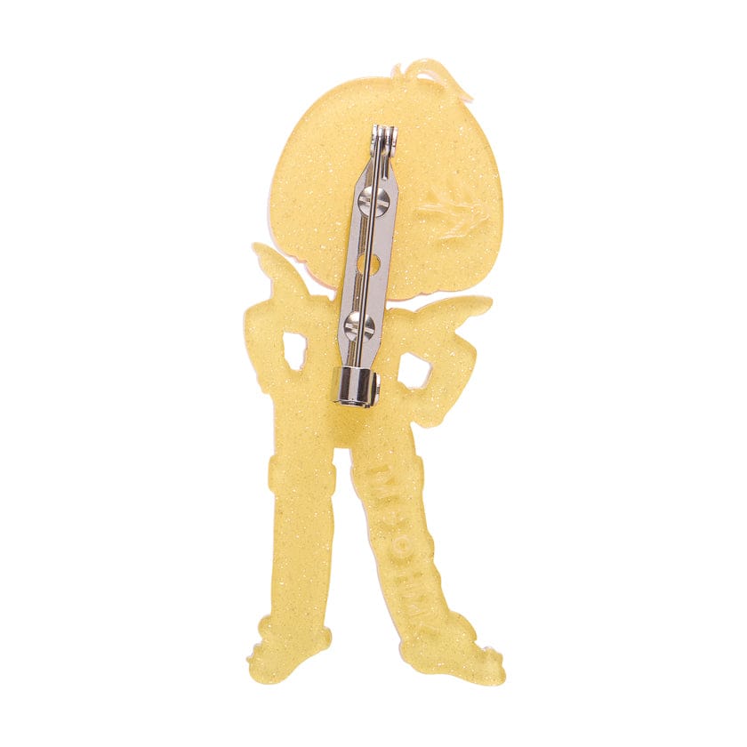 Canary Yellow Brooch  -  Erstwilder  -  Quirky Resin and Enamel Accessories