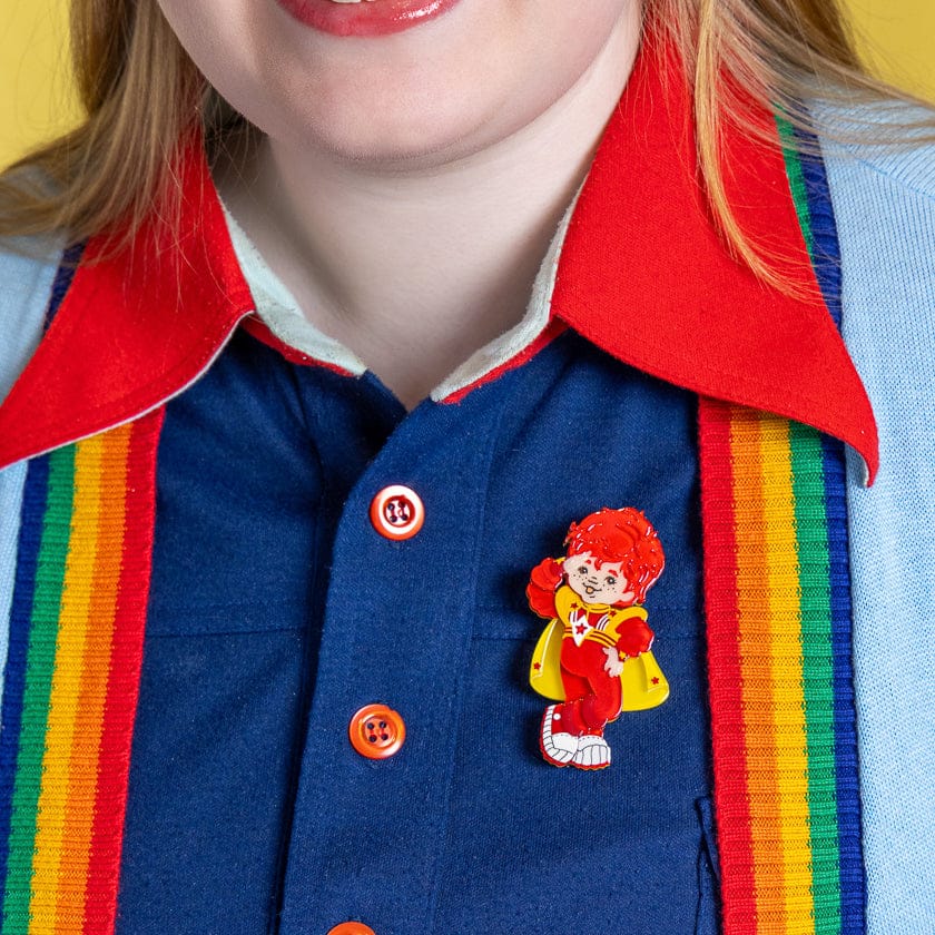 Red Butler Brooch  -  Erstwilder  -  Quirky Resin and Enamel Accessories