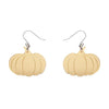 Pumpkin Mirror Drop Earrings - Gold  -  Erstwilder Essentials  -  Quirky Resin and Enamel Accessories