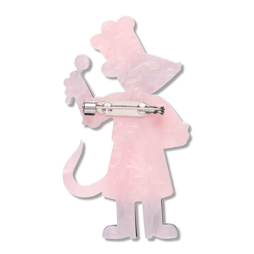 Chez Raton Brooch  -  Erstwilder  -  Quirky Resin and Enamel Accessories