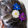 Assorted Flowers Hair Clips – 3 Piece  -  Erstwilder  -  Quirky Resin and Enamel Accessories