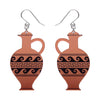 Lekythos Drop Earrings - Copper  -  Erstwilder Essentials  -  Quirky Resin and Enamel Accessories