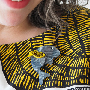 Dugong Brooch  -  Erstwilder  -  Quirky Resin and Enamel Accessories