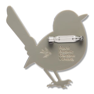 Superb Fairy Wren Brooch  -  Erstwilder  -  Quirky Resin and Enamel Accessories